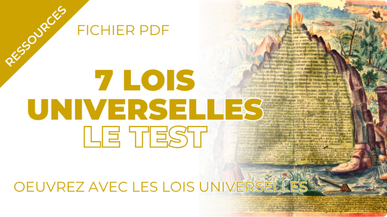Lire la suite à propos de l’article Le test – Les 7 lois universelles